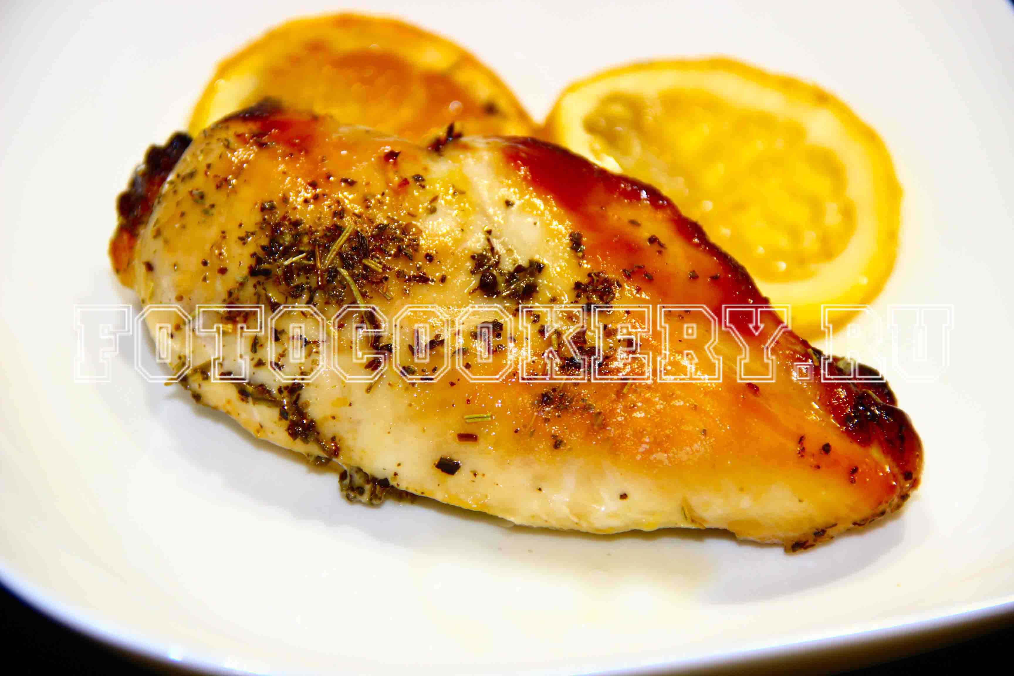 Куриные грудки в медово-лимонном соусе