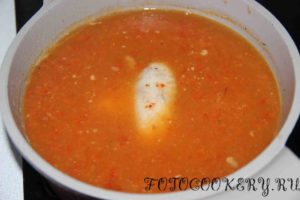 Суп томатный с лапшой