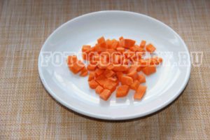морковь кубики