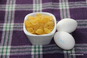 Макароны с яйцом