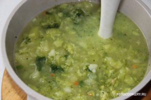 Кабачковый суп с брокколи